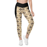 Pacific Northwest Eagle - Crossover Leggings with Pockets