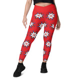 Wabanaki Star - Crossover Leggings with Pockets