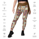 Dry Grass - Crossover Leggings w/ Pockets