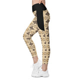 Pacific Northwest Eagle - Crossover Leggings with Pockets