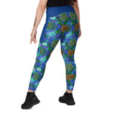 BEADWORK TURTLE ISLAND - Crossover Leggings with Pockets
