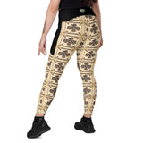 Pacific Northwest Eagle - Crossover Leggings with Pockets