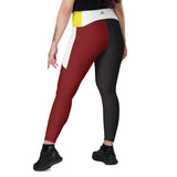 Medicine Wheel - Crossover Leggings with Pockets