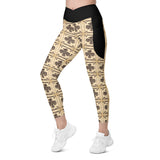 Pacific Northwest Eagle - Crossover Leggings with Pockets