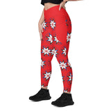 Wabanaki Star - Crossover Leggings with Pockets
