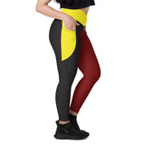 Medicine Wheel - Crossover Leggings with Pockets