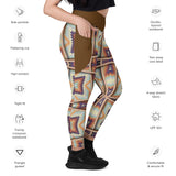 Dry Grass - Crossover Leggings w/ Pockets