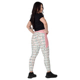 Lola - Sugar Skulls - Crossover Leggings with Pockets