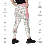 Lola - Sugar Skulls - Crossover Leggings with Pockets