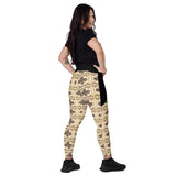 Pacific Northwest Eagle - Crossover Leggings with Pockets