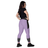 Starburst - Lilac - Crossover Leggings with Pockets