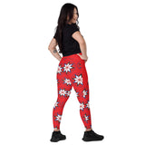 Wabanaki Star - Crossover Leggings with Pockets