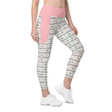 Lola - Sugar Skulls - Crossover Leggings with Pockets