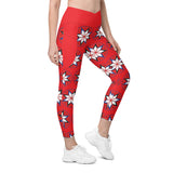Wabanaki Star - Crossover Leggings with Pockets