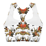 Lack Back - American Traditional Tattoo Style - Longline Sports Bra