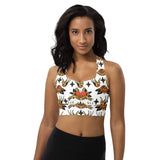 Lack Back - American Traditional Tattoo Style - Longline Sports Bra