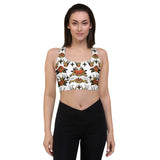 Lack Back - American Traditional Tattoo Style - Longline Sports Bra