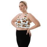 Lack Back - American Traditional Tattoo Style - Longline Sports Bra