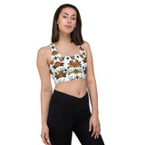 Lack Back - American Traditional Tattoo Style - Longline Sports Bra
