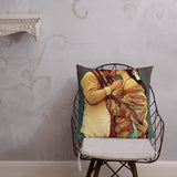 Thro Sii Muu - Sweethearts VIII - Indigenous Art Nouveau - Premium Pillow