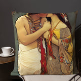 Pesa Nasoopedyadu - Sweethearts VII - Indigenous Art Nouveau - Premium Pillow