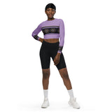 Starburst - Lilac - Long-Sleeve Crop Top