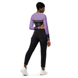 Starburst - Lilac - Long-Sleeve Crop Top