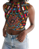 Sacred Baskets - Indigenous Street-wear Women's Twist-Front Tank