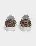 Sacred Baskets - Indigenous Street-wear Slip On Kicks Women's Slip-On Canvas Shoe