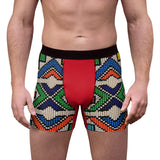 Vintage Beadwork Print - Tail Feathers Men's Boxer Briefs