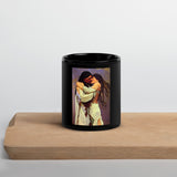 Nu Soopeda U - Sweethearts IV - Black Glossy Mug - Indigenous Art Nouveau
