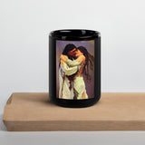 Nu Soopeda U - Sweethearts IV - Black Glossy Mug - Indigenous Art Nouveau