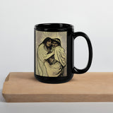 Chiholloli - Sweethearts II - Indigenous Art Nouveau - Black Glossy Mug