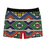 Vintage Beadwork Print - Tail Feathers Men's Boxer Briefs