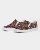 Sacred Baskets - Indigenous Street-wear Slip On Kicks Women's Slip-On Canvas Shoe