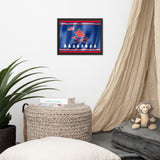 Pawnee Waving Flag Framed Poster
