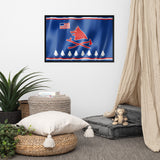 Pawnee Waving Flag Framed Poster