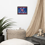 Pawnee Waving Flag Framed Poster