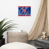 Pawnee Waving Flag Framed Poster
