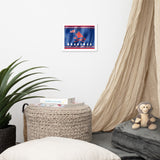 Pawnee Waving Flag Framed Poster