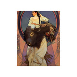 Indigenous Goddess Gang - Huntress - Premium Matte Vertical Posters - Indigenous Art Nouveau