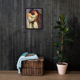 Nu Soopeda U - Sweethearts IV - Framed canvas - Indigenous Art Nouveau