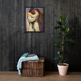 Nu Soopeda U - Sweethearts IV - Framed canvas - Indigenous Art Nouveau