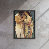 Ayóó’áníínísh’ní - Sweethearts III Print - Framed Canvas - Indigenous Art Nouveau
