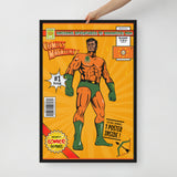 Kananesgi Man Super Hero - Framed Canvas