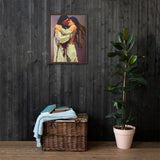 Nu Soopeda U - Sweethearts IV - Framed canvas - Indigenous Art Nouveau