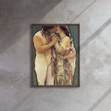 Ayóó’áníínísh’ní - Sweethearts III Print - Framed Canvas - Indigenous Art Nouveau