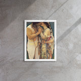 Ayóó’áníínísh’ní - Sweethearts III Print - Framed Canvas - Indigenous Art Nouveau