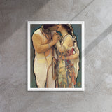 Ayóó’áníínísh’ní - Sweethearts III Print - Framed Canvas - Indigenous Art Nouveau