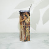 Ayóó’áníínísh’ní - Sweethearts III - Stainless Steel Tumbler - Indigenous Art Nouveau
